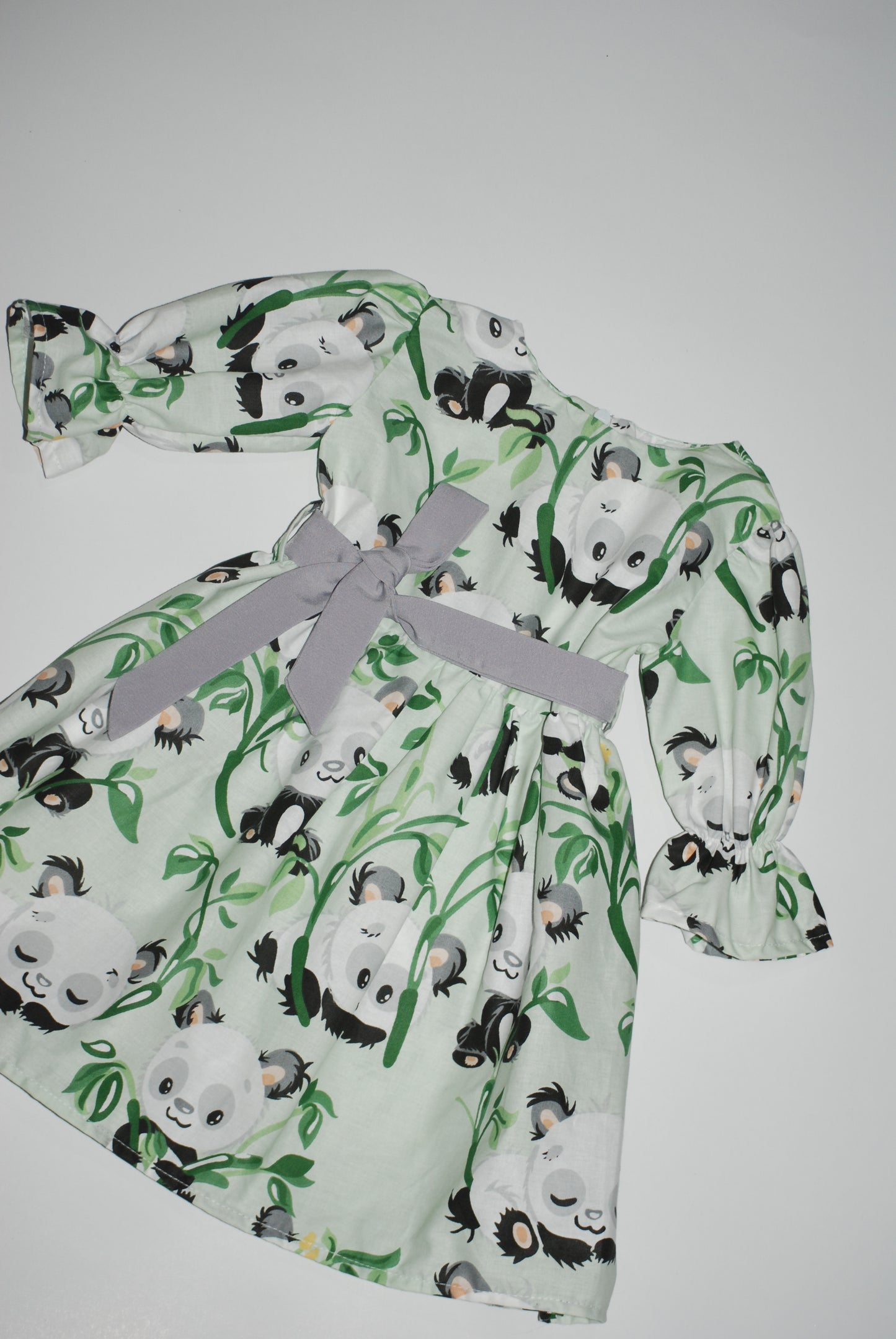 Rochie din bumbac imprimat panda