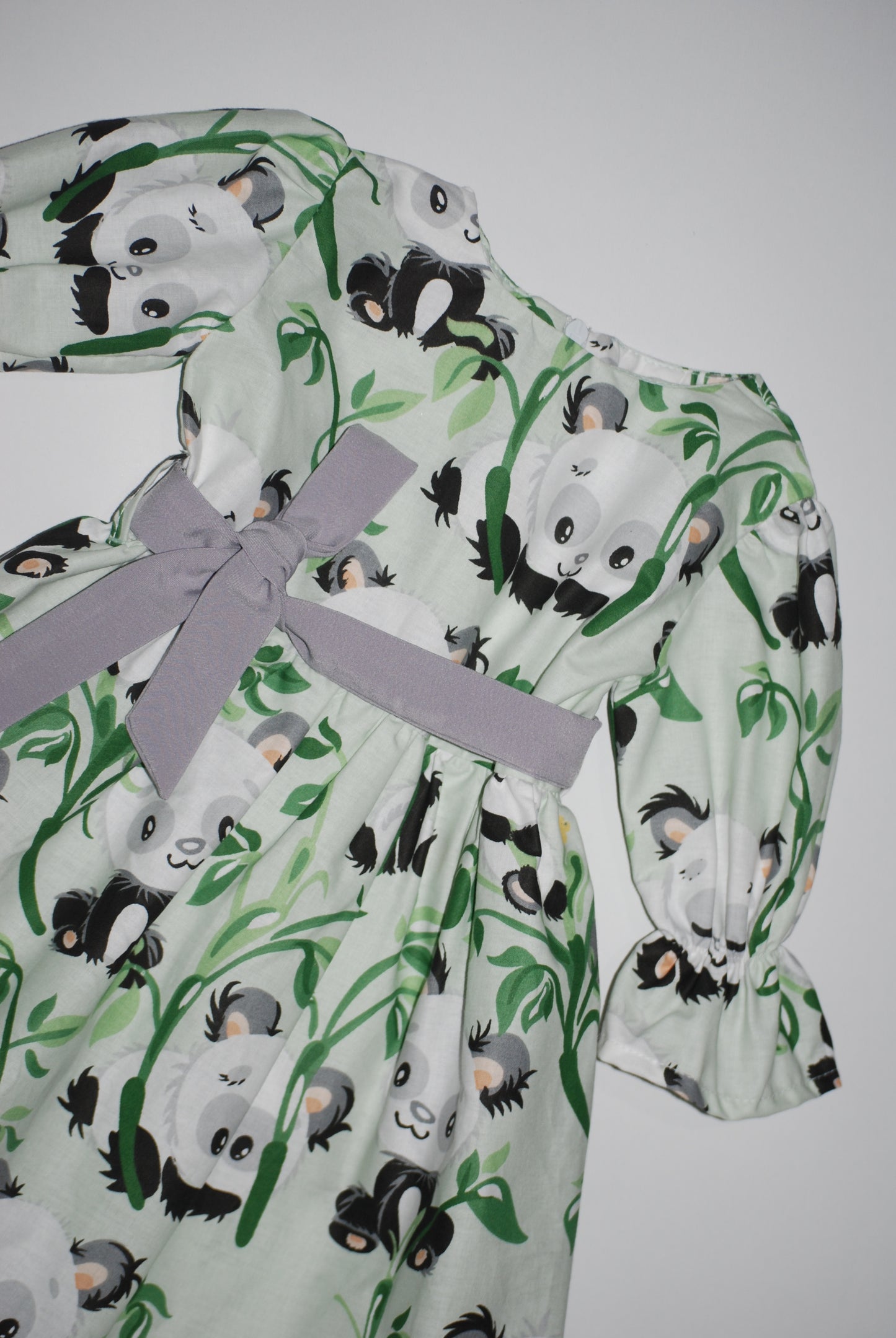 Rochie din bumbac imprimat panda