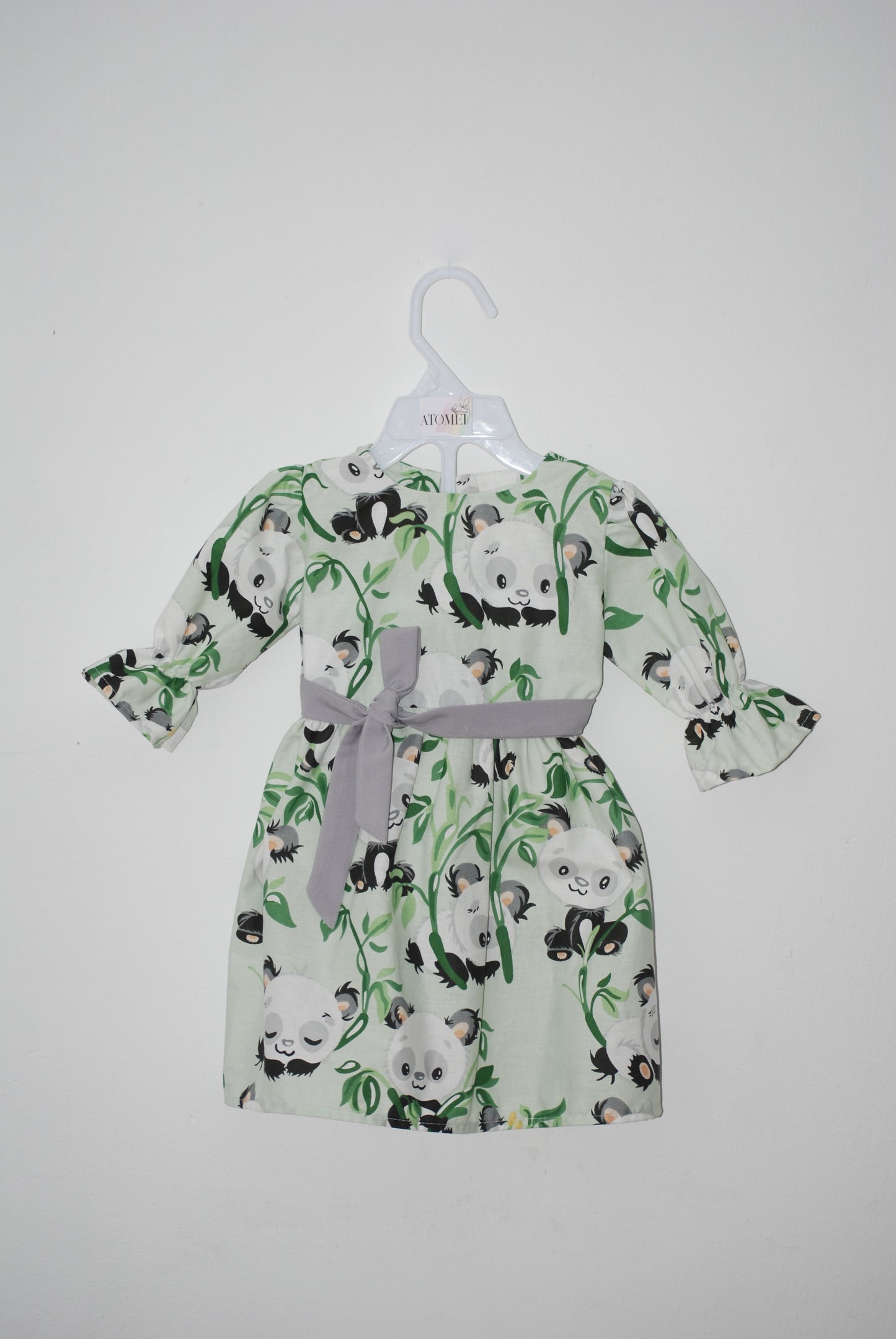 Rochie din bumbac imprimat panda